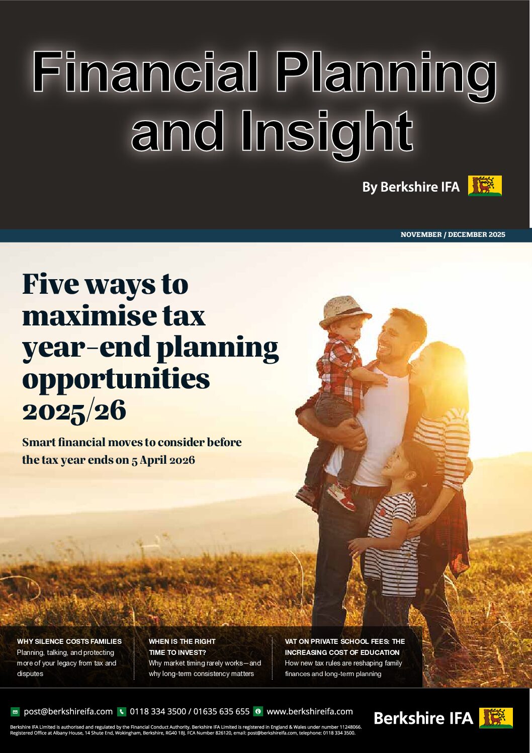 Five Ways to Maximise Tax Year End Planning 2025/26 – November 2025 ...
